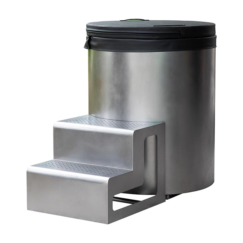 फुल 304 स्टेनलेस स्टील राउंड कोल्ड प्लंज टब