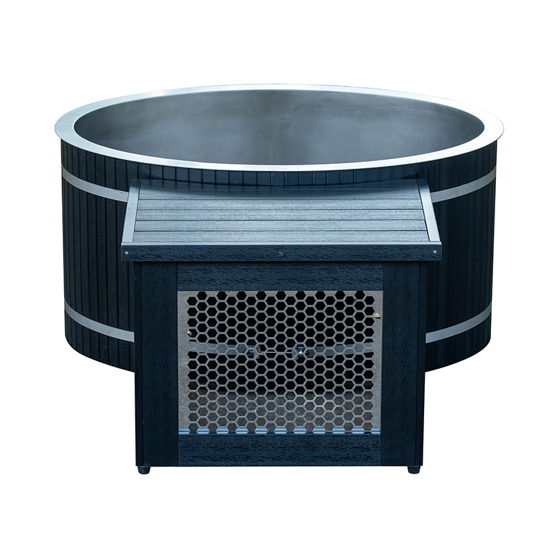 स्टेनलेस-स्टील टब के साथ ओवल कोल्ड प्लंज